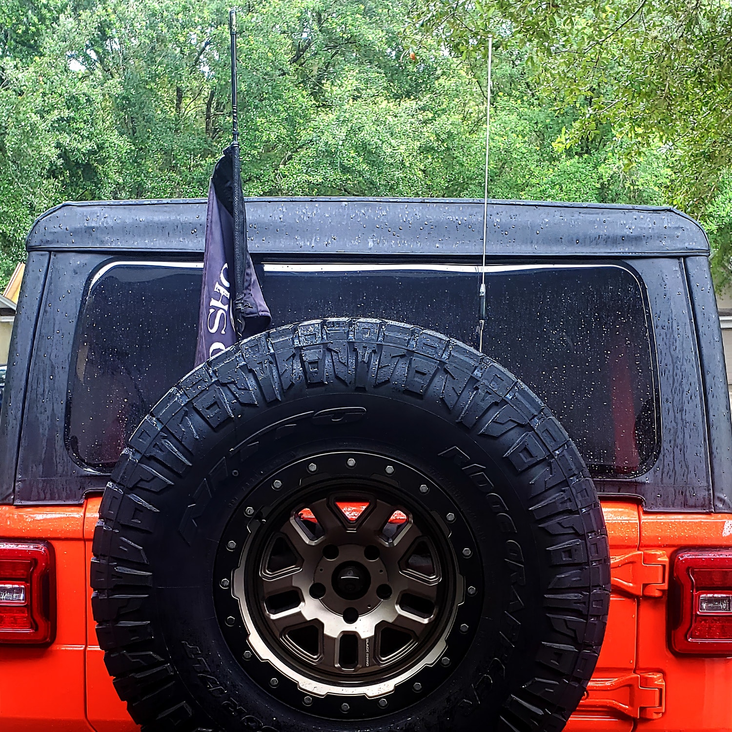 2018+ Jeep Wrangler JL/JLU Tire Carrier Antenna Mount Bracket